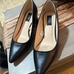 Jones New York Black Leather Heels